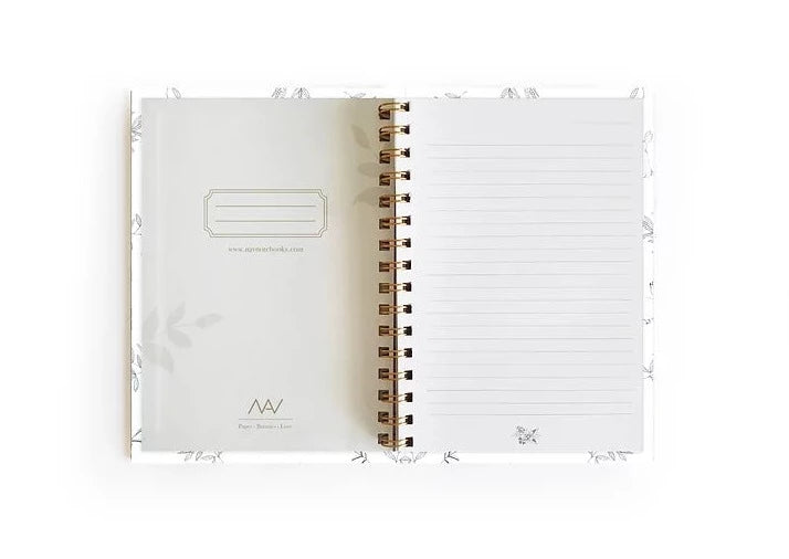 מחברת ספירלה - Pencil illustration white notebook
