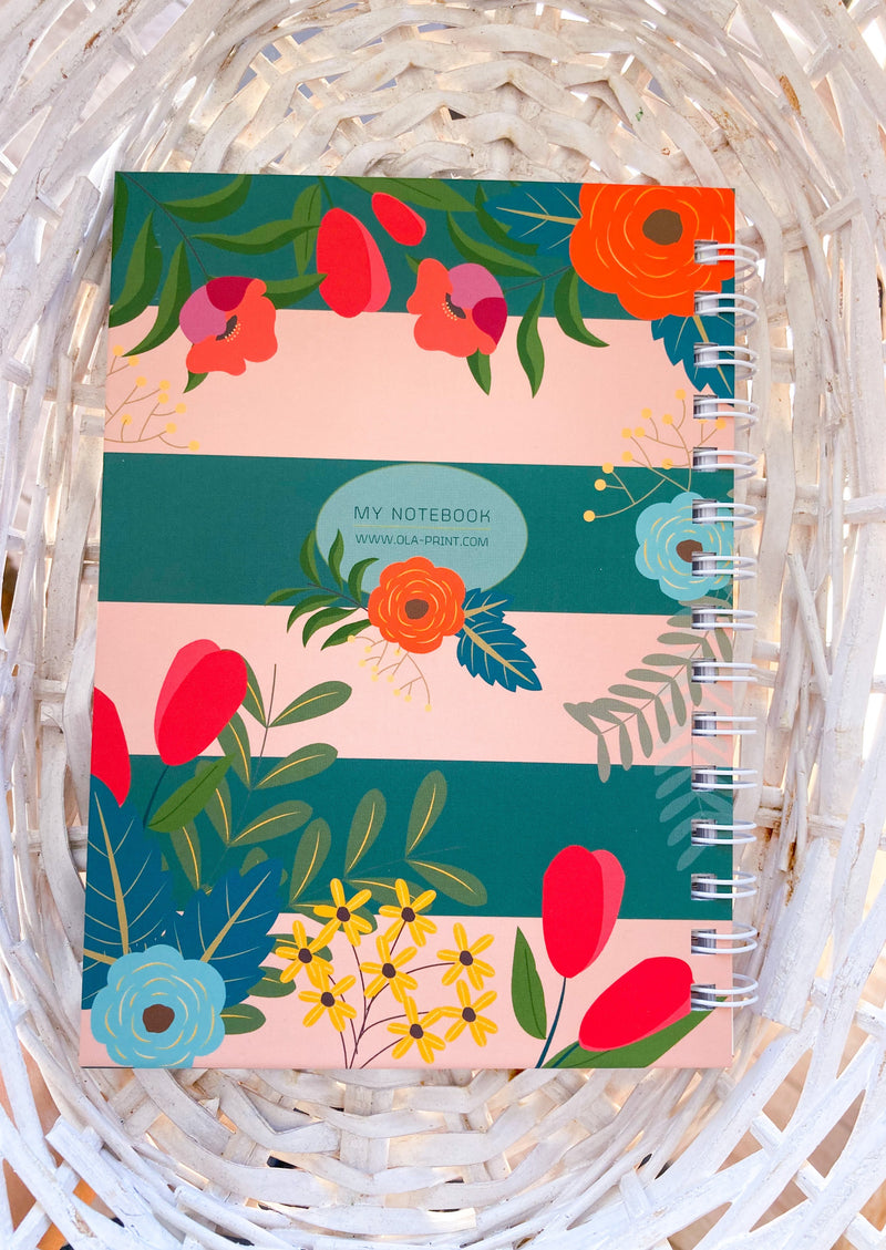 Flowers notebook -מחברת שורות⁩⁩⁩⁩⁩⁩