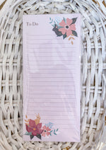 Pink flowers and bunnies Notepad